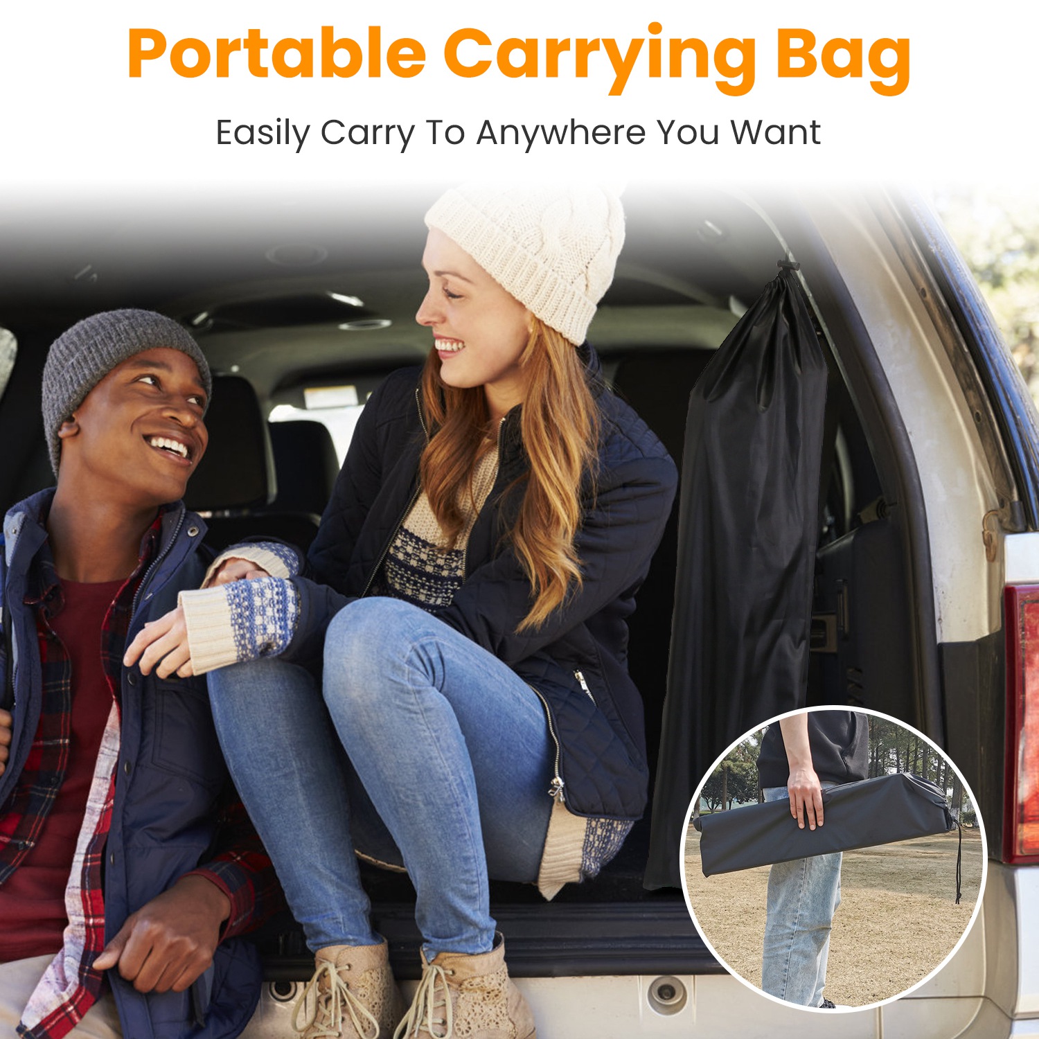 Mesa de Acampada Plegable con Cesta de Almacenamiento Resistente a la Rueda, Materiales de Aluminio Leve y Portátiles para Acampadas, Excursiones, Pícnic y Pesca con Bolsa de Transporte Envío Fedex — imagen 4