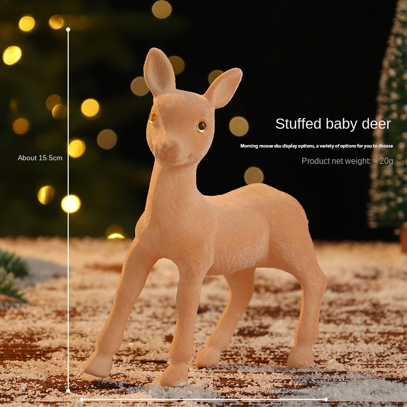 Reindeer Ornament Christmas Decoration Realistic Reindeer Decorative Figurine Gift Christmas Decorative Item — image 9