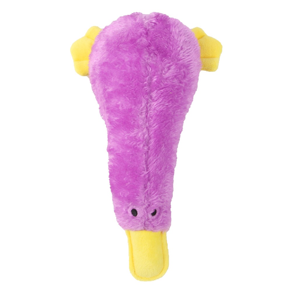 Juguetes de peluche con sonido para mascotas - Perro muerde a pato con alas de cartón — imagen 6