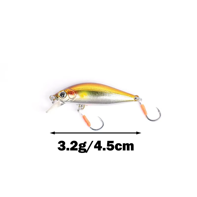 OUTKIT 2022 NEW Arrive Japanese Design Small Lures Fishing Lure 3.2g 45mm Sinking Minnow Mini Hard Bait For Perch Trout Bass — image 3