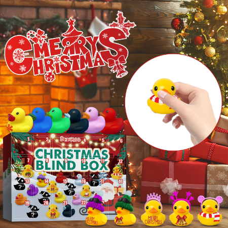 Calendario de Navidad Dowmoo con Ganso de Borracha en Caja Ciega 24 Cuadrículas Juguetes Creativos para Regalos — imagen 2