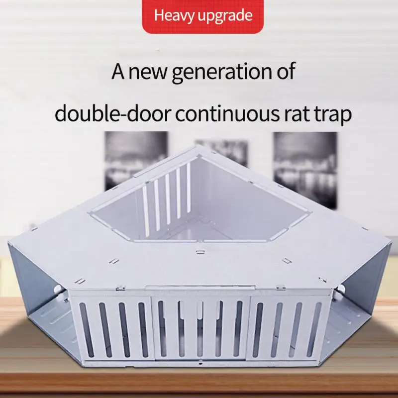 Catching Mice Mouse Traps Occasions Available Double-door Design Non-toxic Reusable Rustproof Garden Supplies Portable — image 2