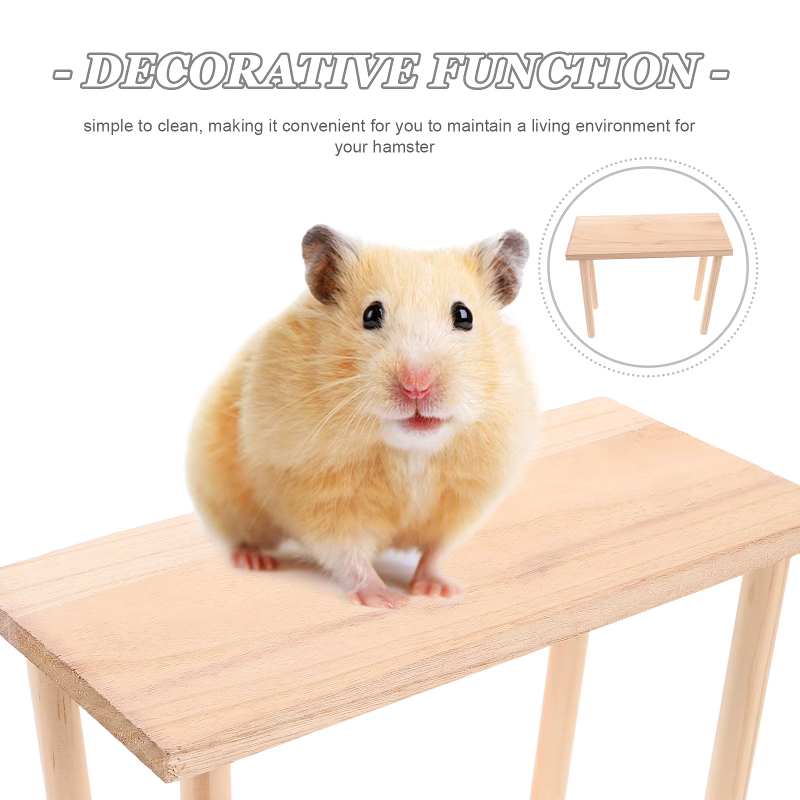Hamster Platform Tall Wooden For Cage Small Animal Play Area Activity Center Rest Spot Climbing Board Pet Decor Cage — image 2