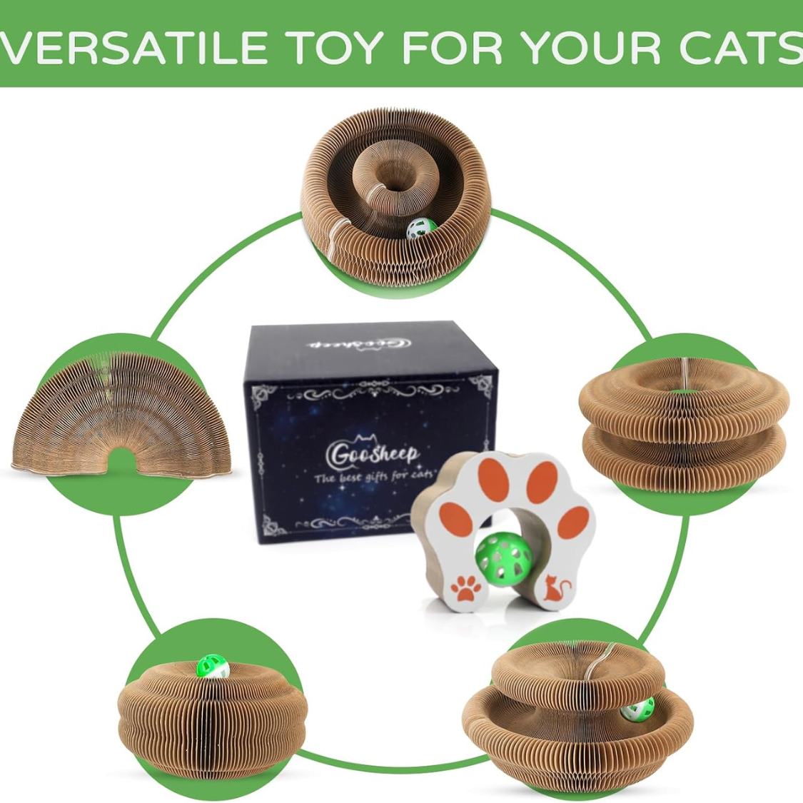 Kitty Kurlz Cat Scratcher Toy Interactive For Indoor Cats — image 7