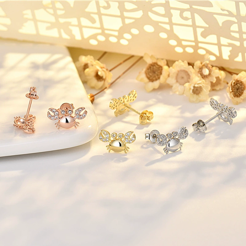 Aros de Cangrejo Adorables para Mujer Accesorio Simples y Versátil Regalo — imagen 1