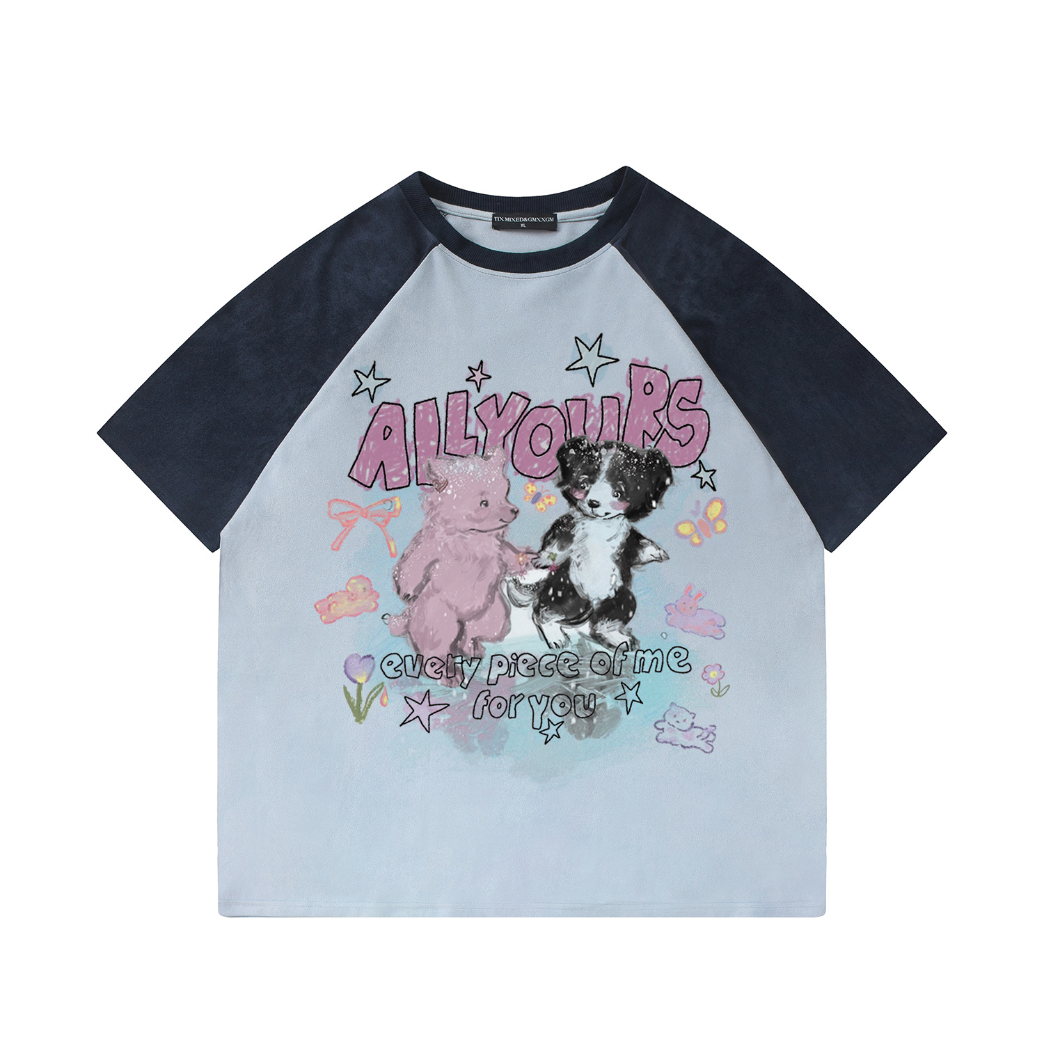 Camiseta de manga corta con diseño de oso pequeño — imagen 1