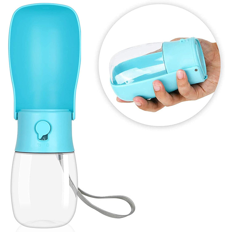 Botella de Agua para Perros 300ML con Filtro, Vaso Portátil Plegable para Mascotas, Ideal para Paseos — imagen 1