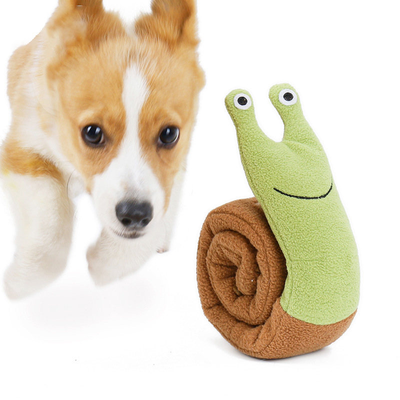 Snail Sniff Pet Toy Plush Molar Intelligence Puppy Toy Voice Interaction Pet Products — image 5