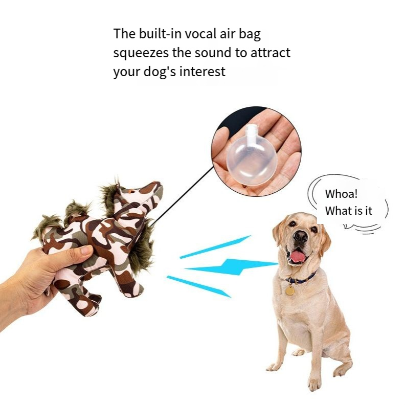 Juguetes de peluche para perros que emiten sonidos y se comunican para aliviar la aburrición, resistencia a mordiscos, entrenamiento al aire libre — imagen 2