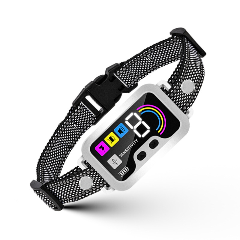 Smart Dog Bark Control Collar w/ Color Screen, Multi Stop Modes, 8-Level Sensitivity, IP67 Waterproof — image 1