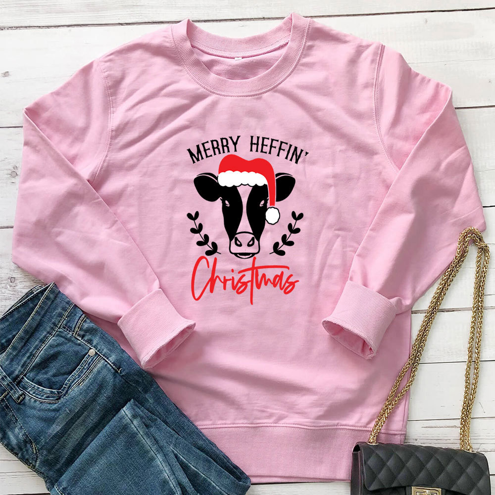 Letter Cow Head Printed Hoodie — image 3