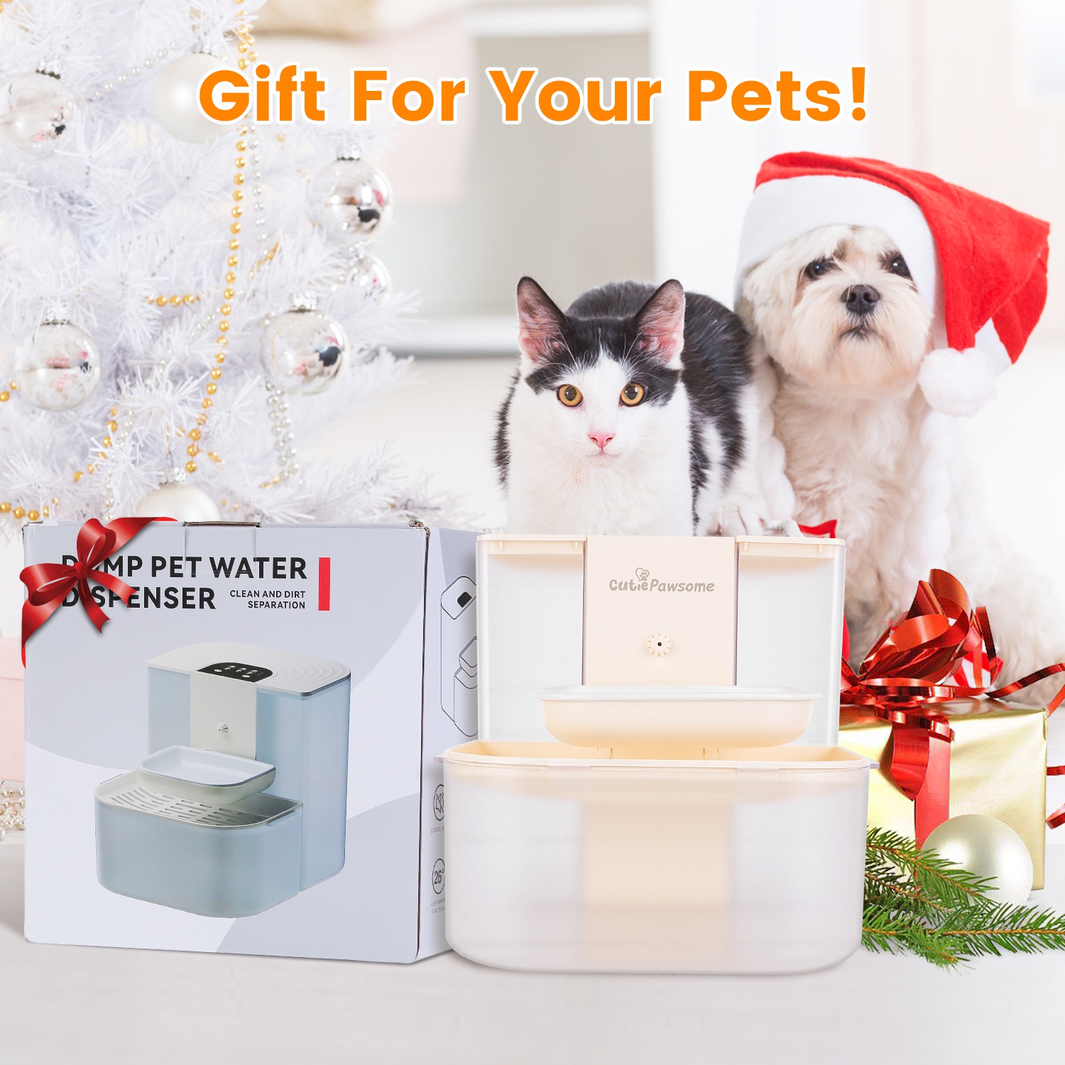 Fuente de Agua Inteligente para Mascotas Dispensador Automático de Agua para Gatos 4.5L Fuente de Agua para Perros Recargable e Inalámbrica con Autorrelleno, 3 Volúmenes Ajustables, 3 Intervalos de Tiempo, Control Remoto y Cepillo de Limpieza — imagen 7