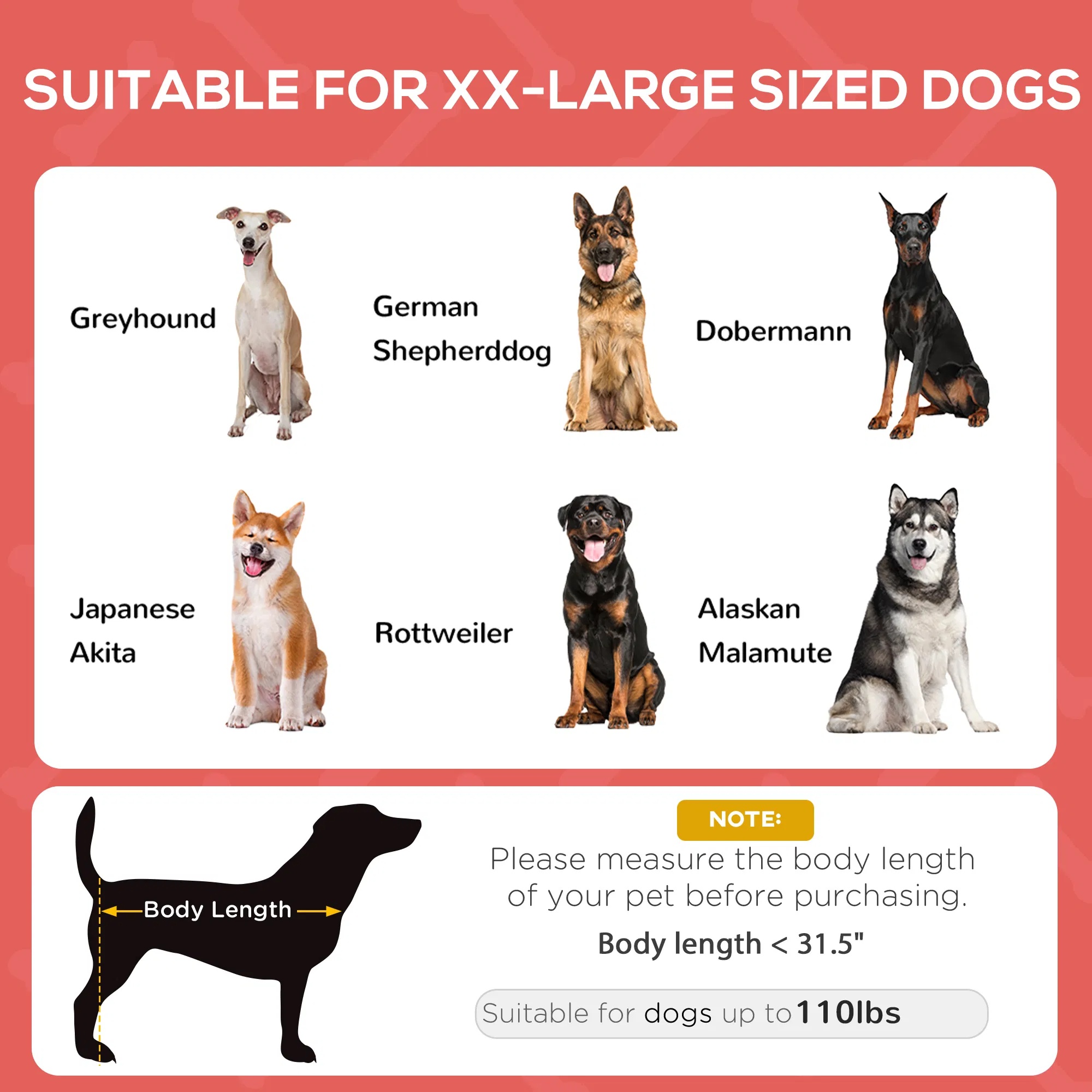 Cama Elevada para Perros de 48" x 36" con Sombrilla UV y Protección contra el Sol, Colchón Portátil para Canes Medianos y Grandes con Soporte de 110 lbs, Rojo — imagen 9