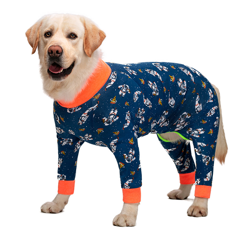 Medium and large dog pet clothing thin design belly protection weaning and sterilization suit — image 2