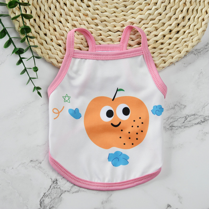 Ropa de mascotas - Camisetas de frutas divertidas con solapas y detalles coloridos para perros — imagen 13