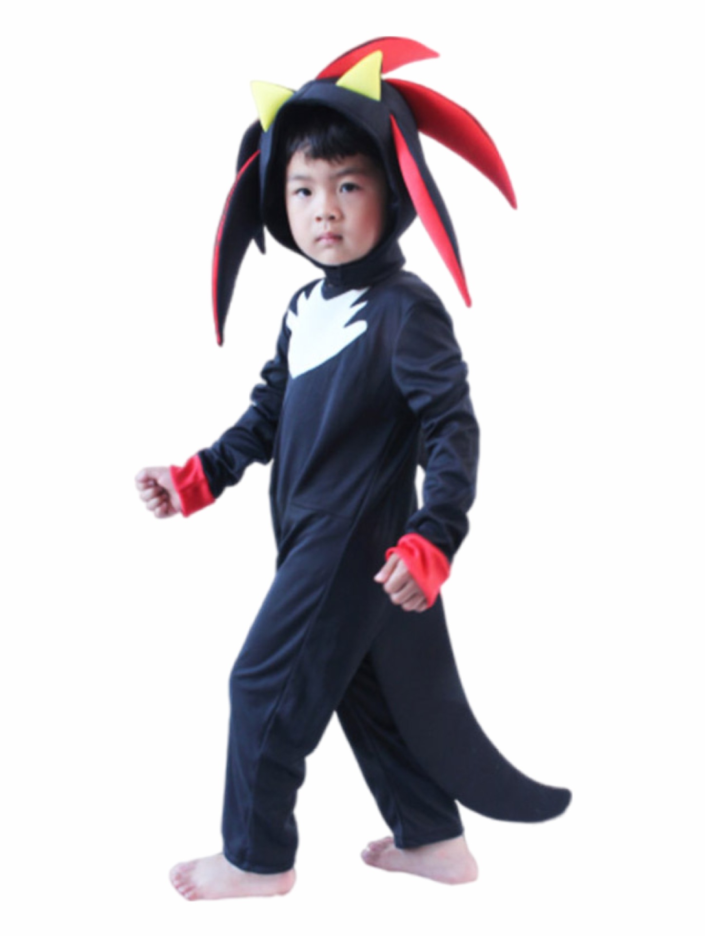 Super Sonic Black Cosplay Costume for Kids Super Sonic the Hedgehog Character Outfit — image 2