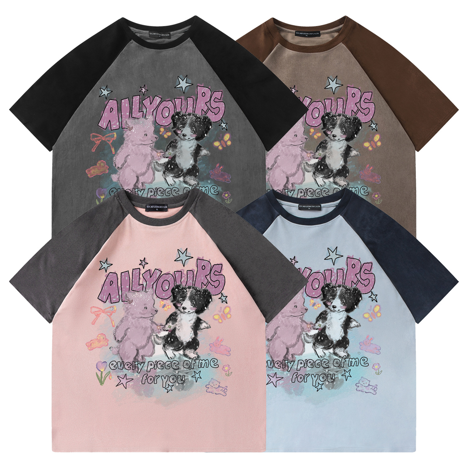 Camiseta de manga corta con diseño de oso pequeño — imagen 6