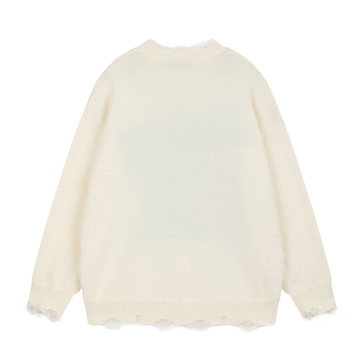 Color blocked cat letter sweater — image 3