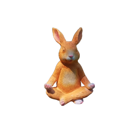 Decoraciones de jardín para meditación al aire libre con conejos — imagen 1