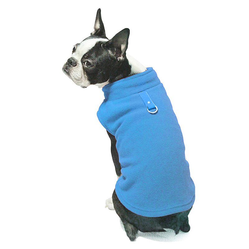 Dog clothing thickened solid color fleece pet dog supplies — image 2
