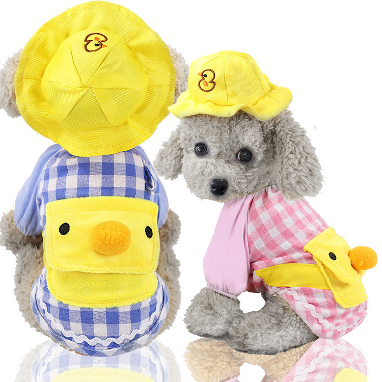 Ropa de Accesorio para Mascotas con Ducky Temática de Niños - Traje de Pájaro Amarillo para Perros y Gatos — imagen 1