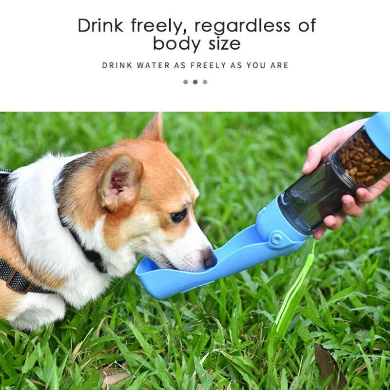 Botella de Agua Portátil 4 en 1 para Perros, Bebedero para Perros Pequeños y Grandes, Dispensador de Agua para Alimentación, Botellas para Exteriores para Gatos y Perros — imagen 3