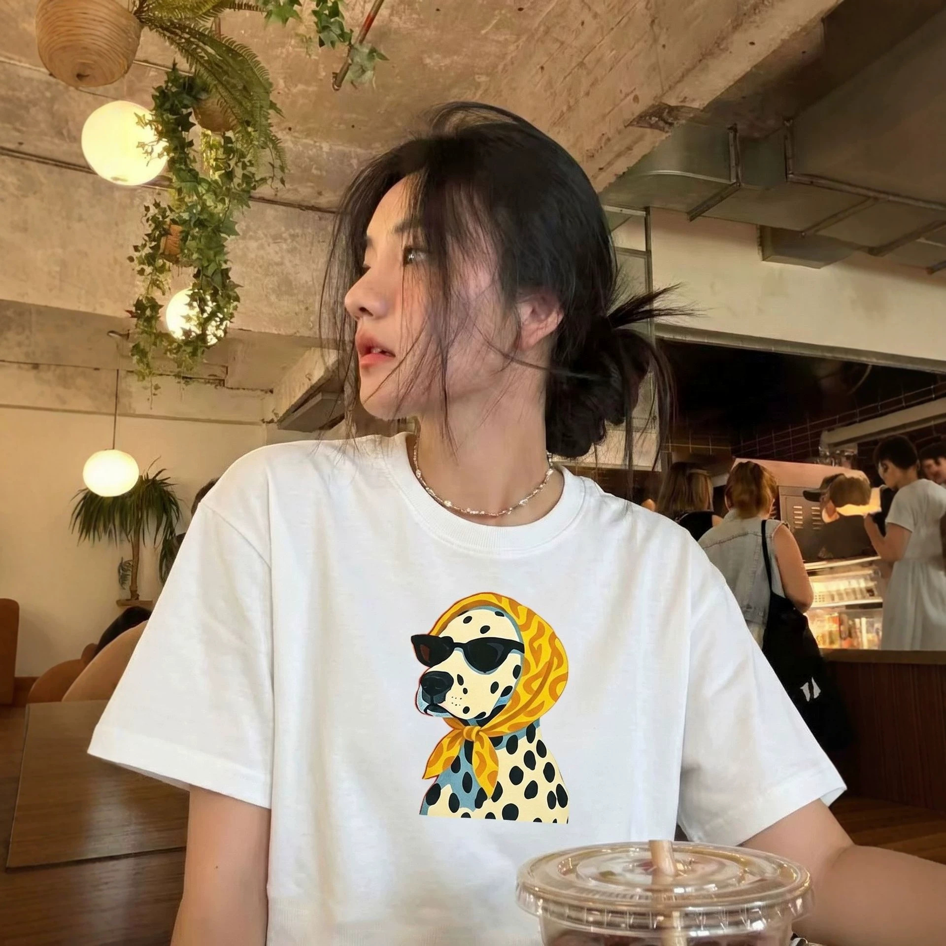 Funny Dog Print Short Sleeve T-Shirt for Men and Women — image 5