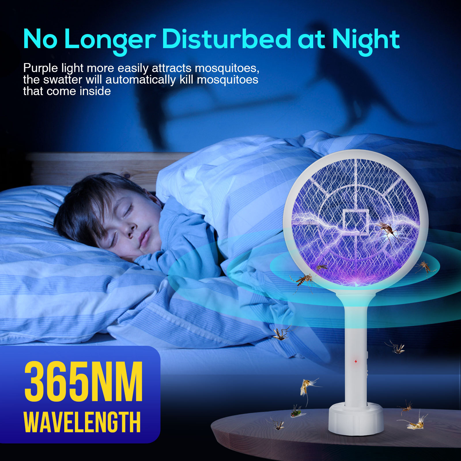 Atrapanotas Eléctricas de Mosquitos con Lámpara UV Repelente de Mosquitos para Hogar — imagen 2