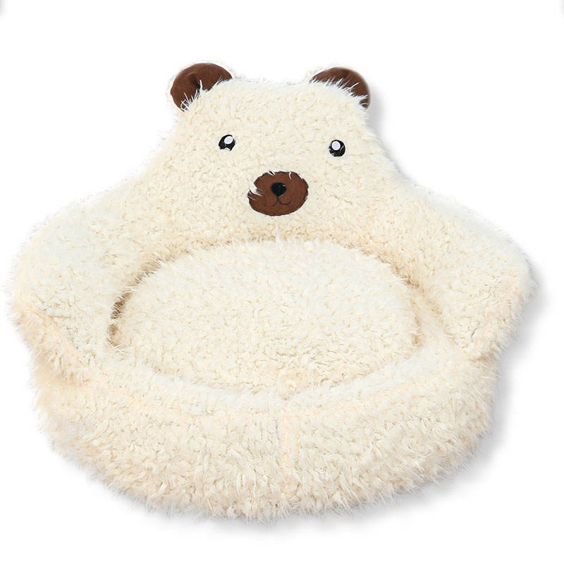 New Winter Cute Alpaca Cat Bed House Nest Warm Comfortable Pet Products Bottom Non-slip Bed For Dog Bed Pet Mats Pads — image 8