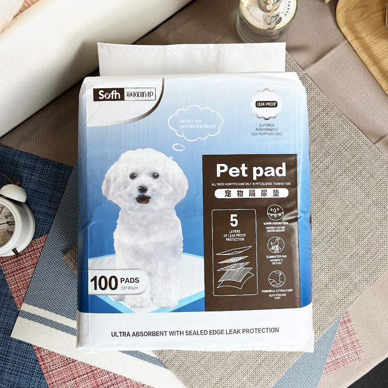 Dog Diaper Absorbent S Size 100 Pieces Thickened Deodorant Dog Pee Pad Diaper Pet Diaper — image 6