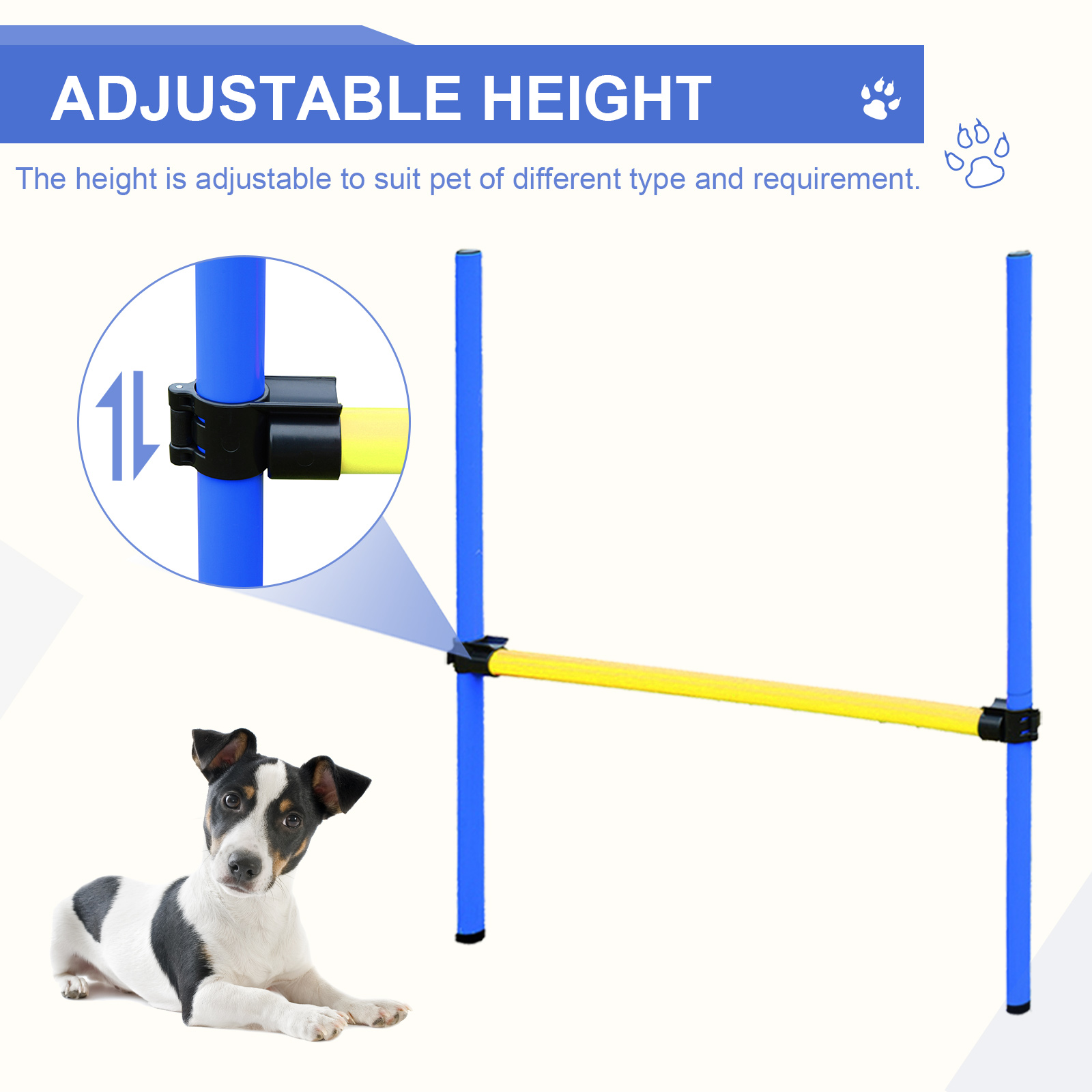 Kit de Entrenamiento de Agilidad para Perros en Jardín - Curso de Obstáculos Competitivos — imagen 2
