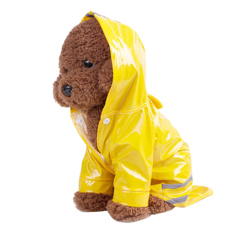 Chaquetas de Agua para Perros y Gatos de Verano S-XL Chaqueta con Capucha Impermeable para Mascotas Ropa de Vestir #F#40JE14 — imagen 3