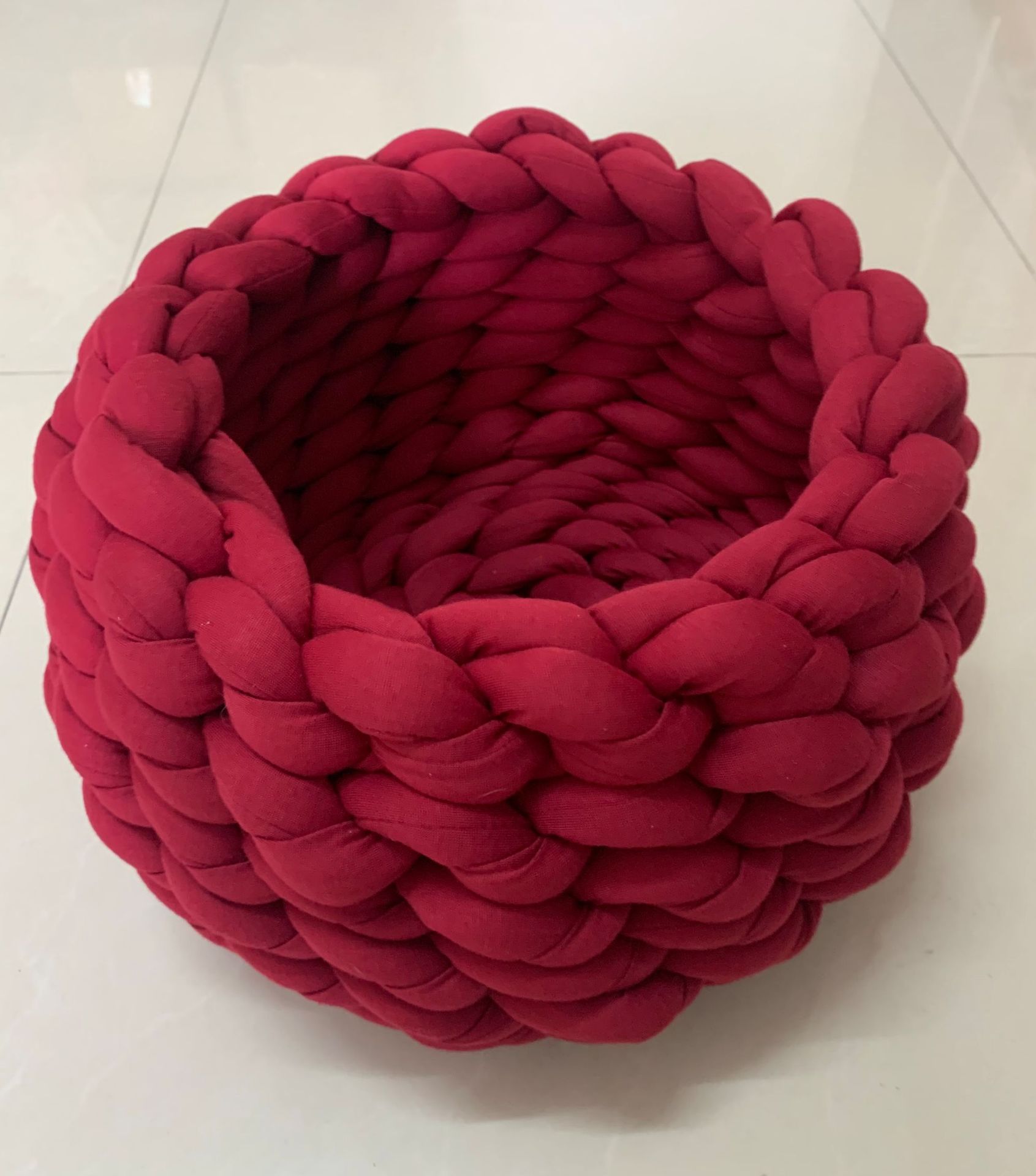 Filled Cotton Coarse Wool Hand-Woven Pet Cat Litter Can Be Machine Washed Coarse Cloth Dog Litter — image 5