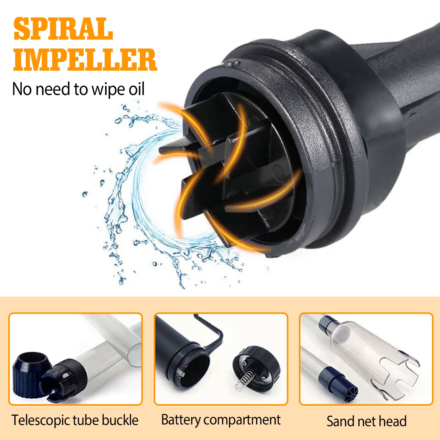 Battery-Operated Aquarium Vacuum Gravel Cleaner For Fish Tank — image 12