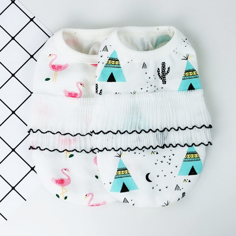 Ropa de Verano para Mascotas con Diseño de Fuente Térmica - Vestidos Cómicos con Manga para Perros y Gatos Pequeños S-XXL — imagen 2