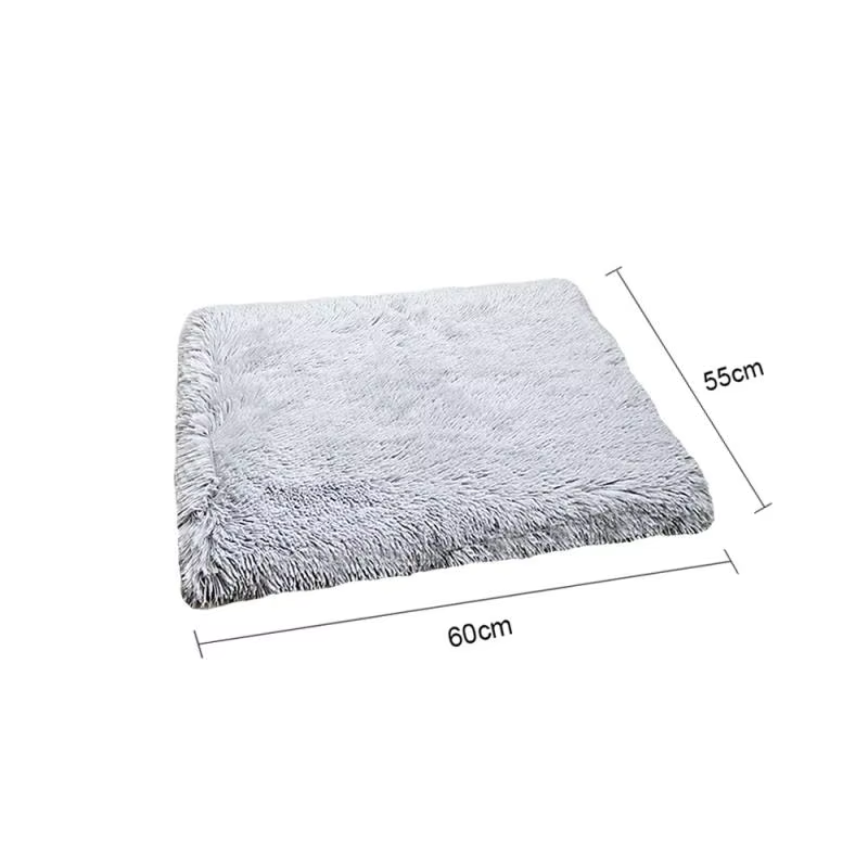 Plush Cat Bed House Cat Mat Cat Litter Plush Two-in-one Pet Mat Cat Winter Warm Dog House Sleeping — image 6