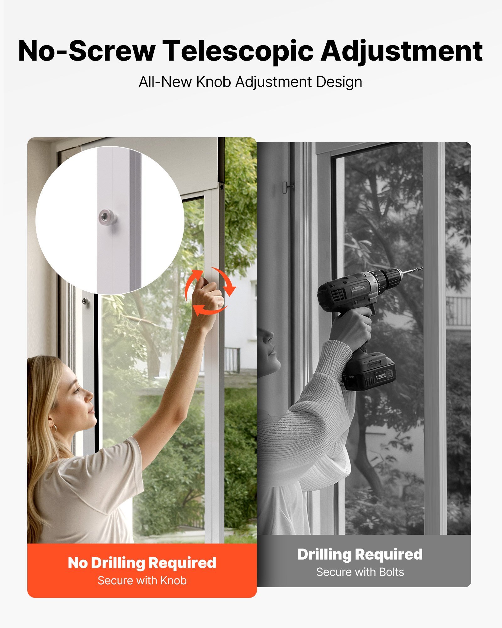 Dog Door For Sliding Glass Door, 91 To 96 In Adjustable Height, Aluminum Alloy Frame With Metal Rotating Hinges, Lock Design, 13 5/8 X 23 5/8 In Flap, Sliding Glass Pet Door For Renters — imagen 4