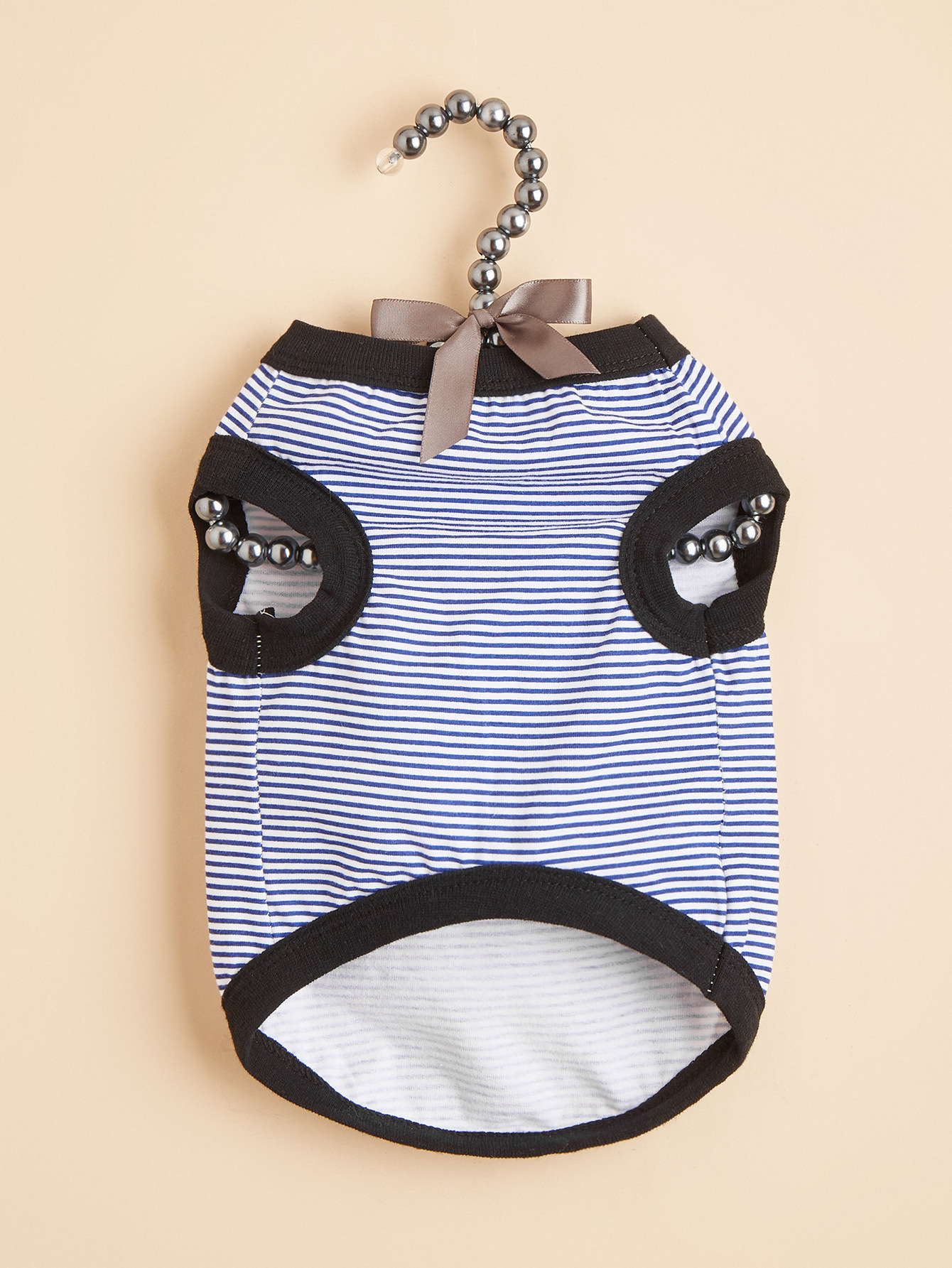 Summer New Dog Clothes Pet Clothing Striped Round Neck T-Shirt Small And Medium Dog Pomeranian Teddy Thin Section — image 5