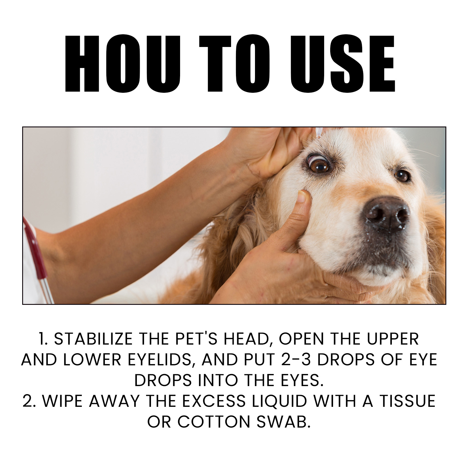 Pet Eye Drops For Dogs & Cats, Gentle Eye Cleaner With Honeysuckle Oil & Blueberry Extract, Soothes Irritation, Tear Stain Remover For Pet Daily Eye Care — image 6