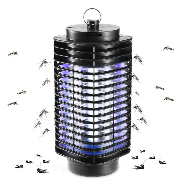 Zapador Eléctrico de Insectos Luz UV Lámpara Atrapa Voladores Cazador de Plagas — imagen 4