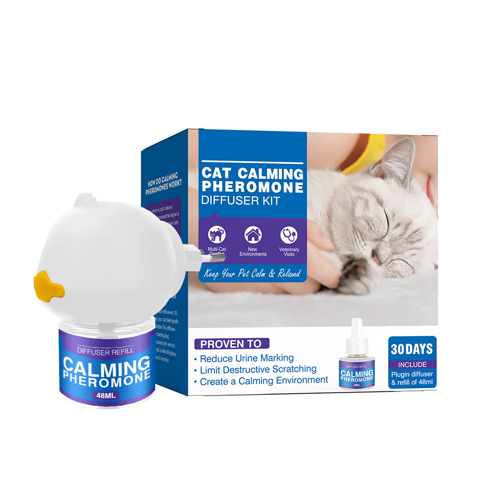 Cat Calming Pheromone Spray Pet Pheromone Mood Soother Anti-Stress Electric Heating Set — image 5
