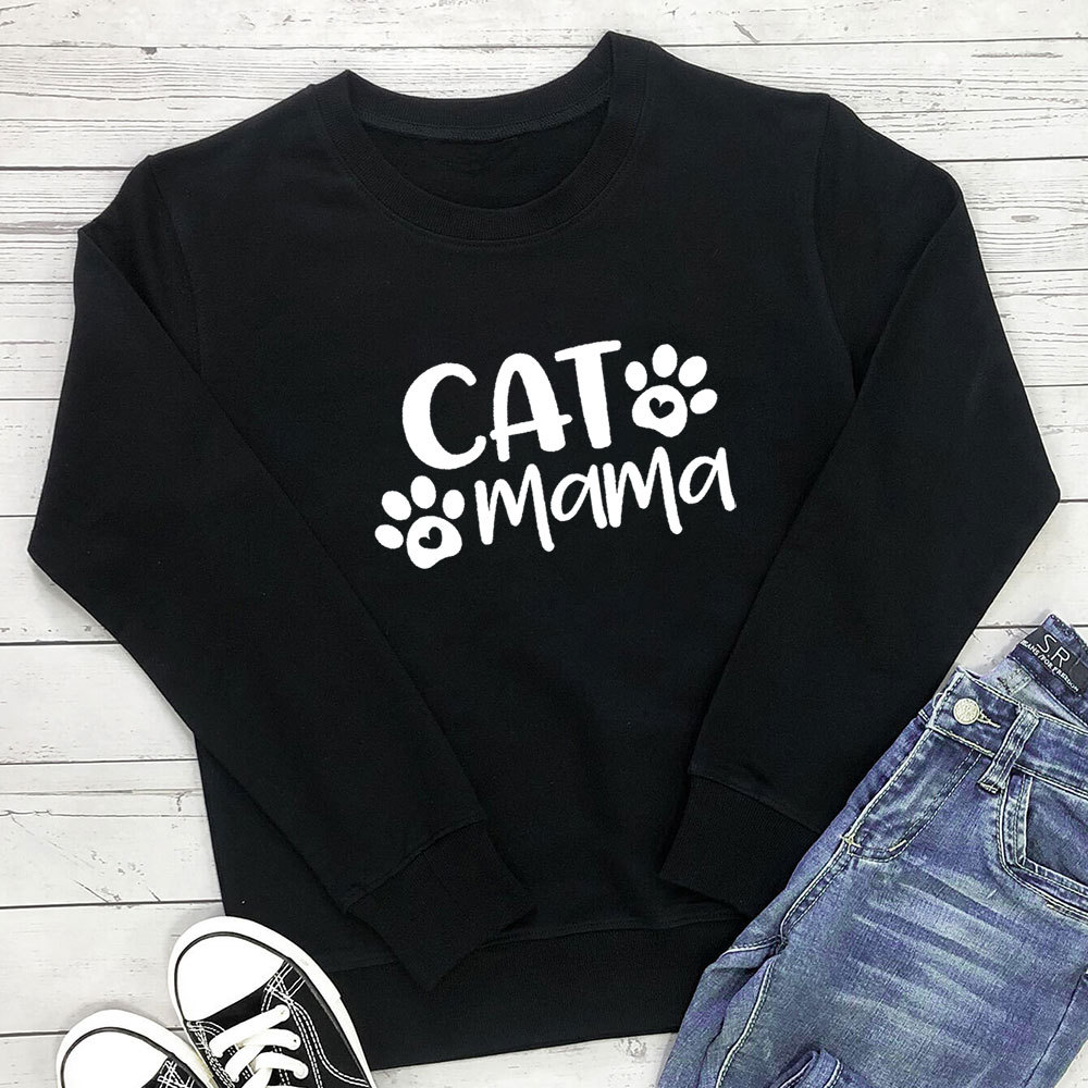 Cat Mama lettering cat print — image 4