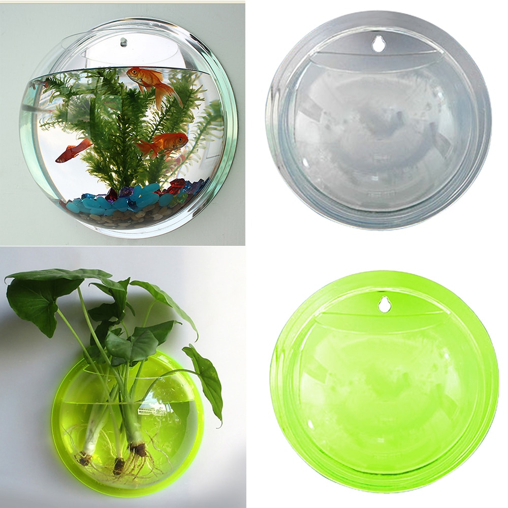 Pot Plant Wall Mounted Newest Hanging Decor Bubble Bowl Flowers Fish Tank Home Decor Aquarium Home Decoration Accessories — image 4