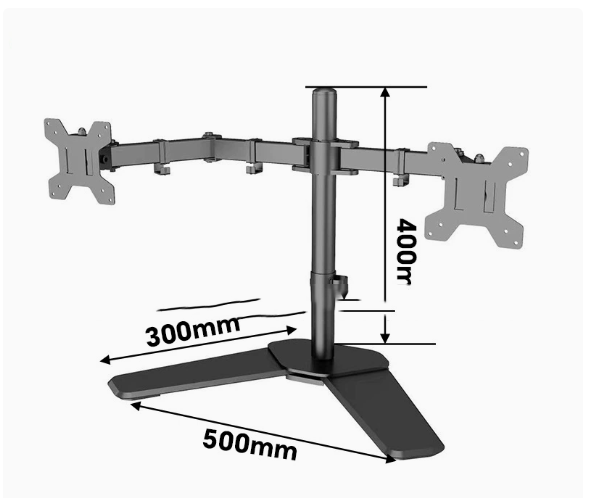 Soporte para monitor de computadora 17/22/24 pulgadas base de escritorio para juegos y alimentación de pollos con aumento de altura — imagen 6