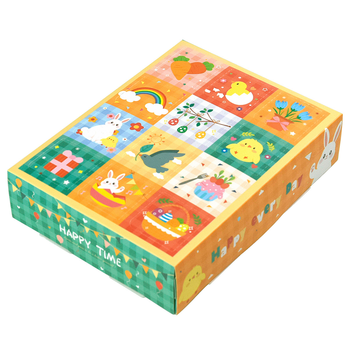 15 piezas de cajas de calendario de sorpresas con patrones conejo, pollo y conejito para Navidad o Pascua — imagen 1