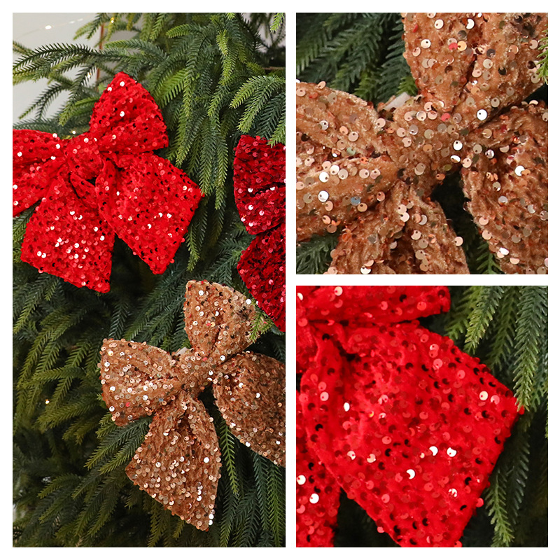 Decoración de Mariposa Navideña con Glitter, Adorno para Ventana, Ornamento de Navidad — imagen 5