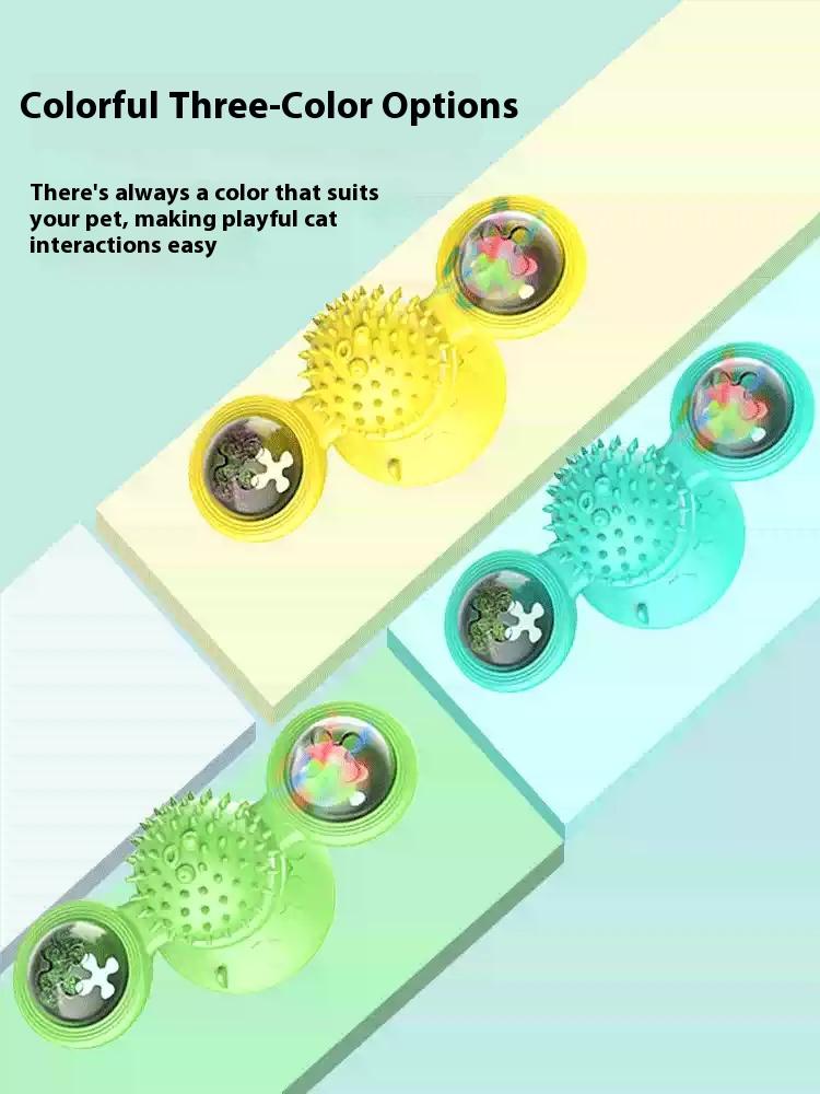 Juguetes de Entretenimiento para Gatos Interactivos con Lámpara LED, Suporte de Pegamento y Hierba de Gato - Conjunto de Ejercicio y Diversión para Casas — imagen 2