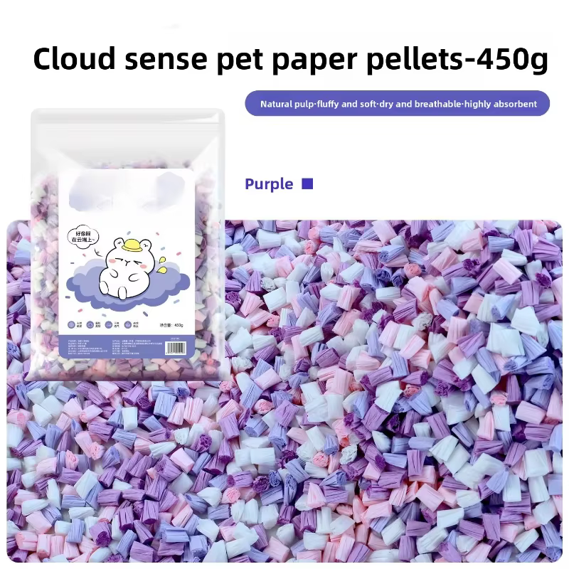 New Dust-free Paper Particle Hamster Bedding Breathe Gently Small Animal Cage Landscaping Supplies Rat Accessories — image 2