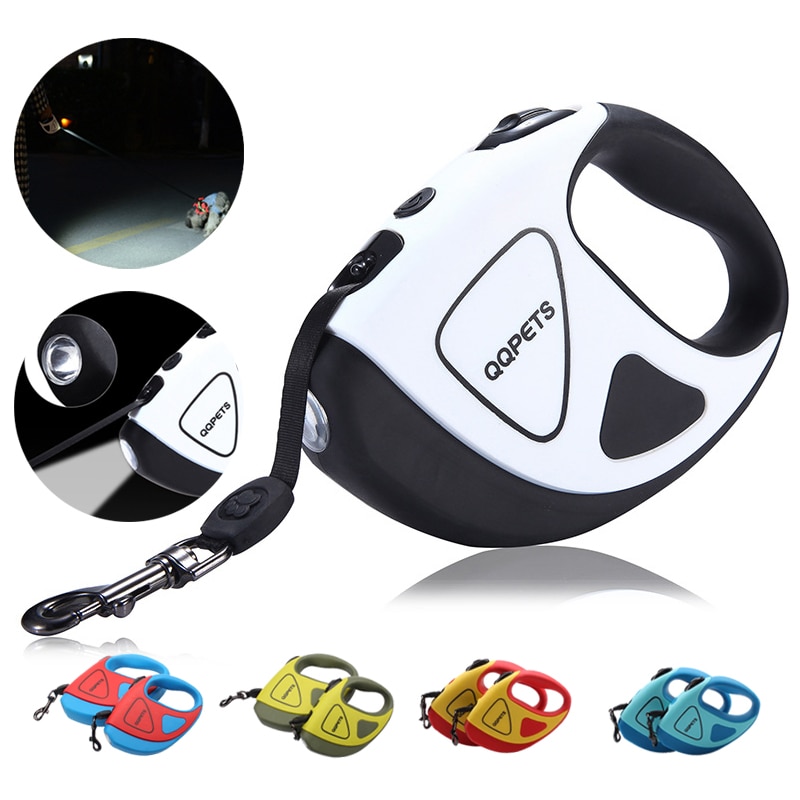 Llave Retráctil Automática para Perros con LED de Seguridad Nocturna - Cuerda Eléctrica Fibras para Músculos Caninos DL910 — imagen 1