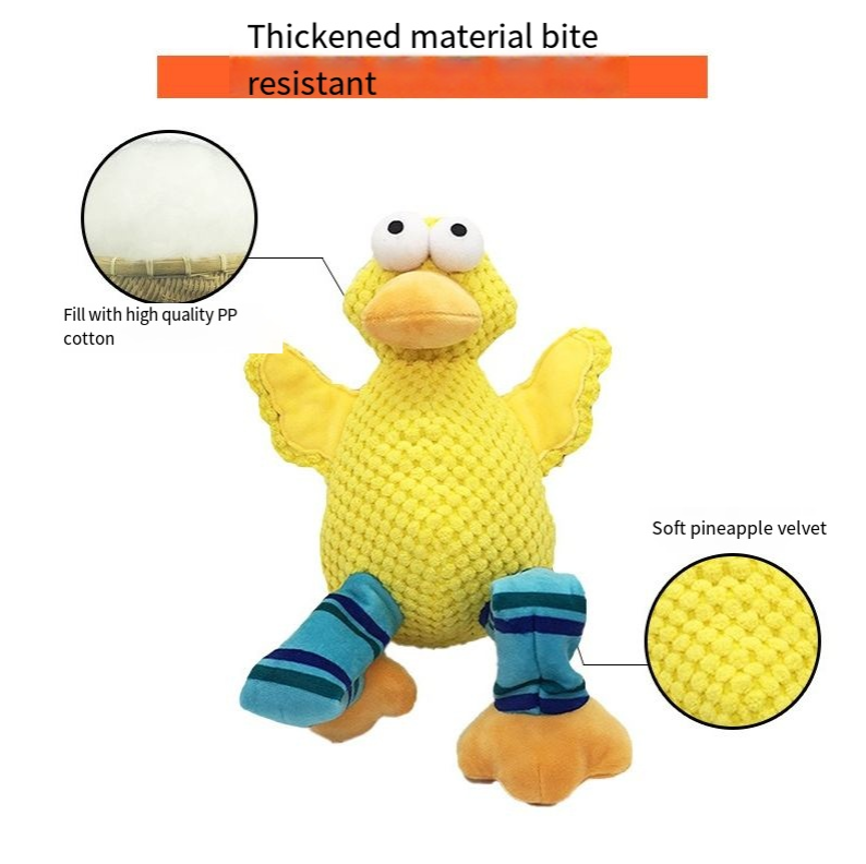 Pet Plush Toy Dog Teeth Grinding and Bite Resistant Cute Animal Voice Dog Toy — image 3
